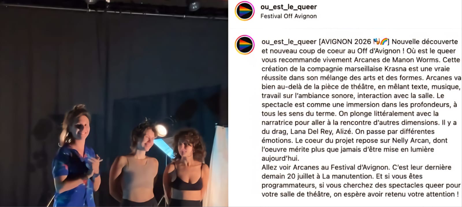 Vous consultez actuellement Juillet 2026 : Arcanes au Festival d&rsquo; Avignon off 2026